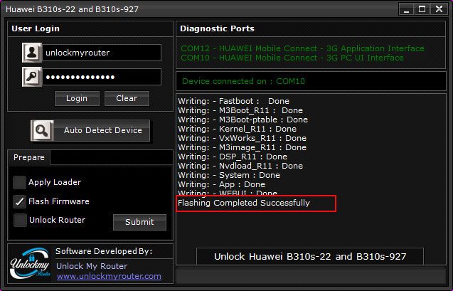 Unlock B310s-22 and B310s-927 Router