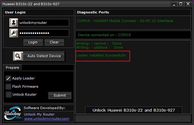 Unlock B310s-22 and B310s-927 Router