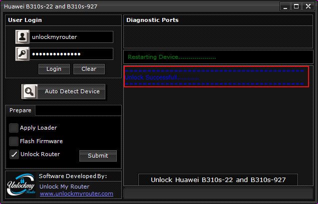 Unlock B310s-22 and B310s-927 Router