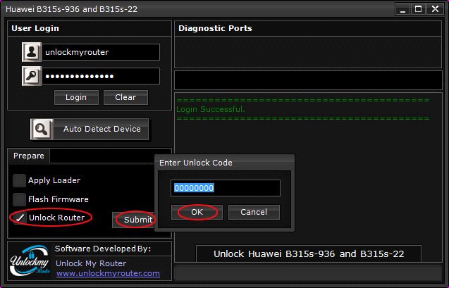 unlock Zain B315s-22 and B315s-936 Router