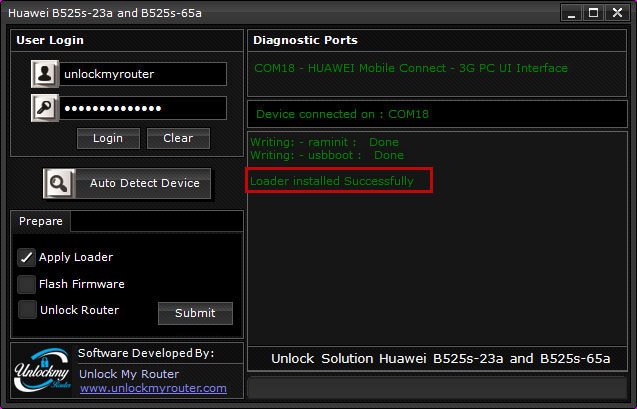 Unlock Huawei B525s-23a and B525s-65a